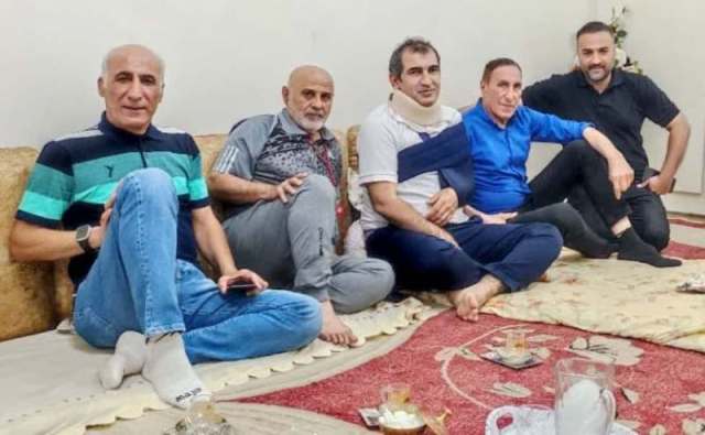 عیادت بزرگان فوتبال خوزستان: (کریم بوستانی، لفته سه برادران و منصور ربیعه) از جهاد زرگانی خبرنگار پیشکسوت کسی از