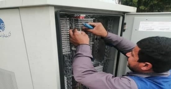 عملیات برگردان تلفن‌های بر بستر کافوی مسی به کافوی نوری در اهواز