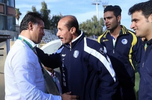 سید ابراهیم تهامی در دیدار با علی دایی