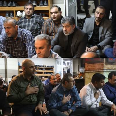 برگزاری آیین گرامیداشت شهید آیت‌الله رئیسی در آبفا اهواز