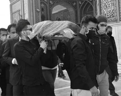 پیکر هوشنگ چالنگی با نوای کرنا در خاک آرمید