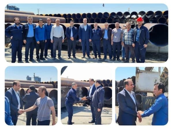 سپاسگزاری از تلاش کارکنان لوله سازی اهواز