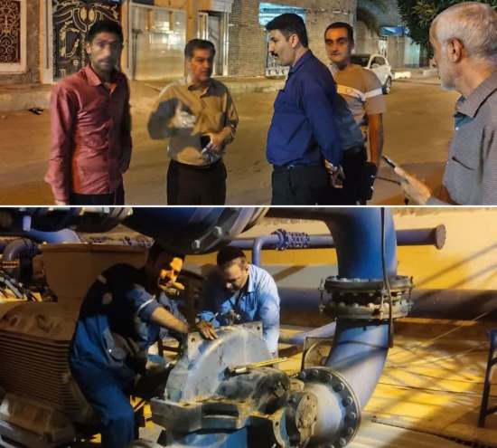 آب آشامیدنی منطقه عین ۲ اهواز پایدار شد