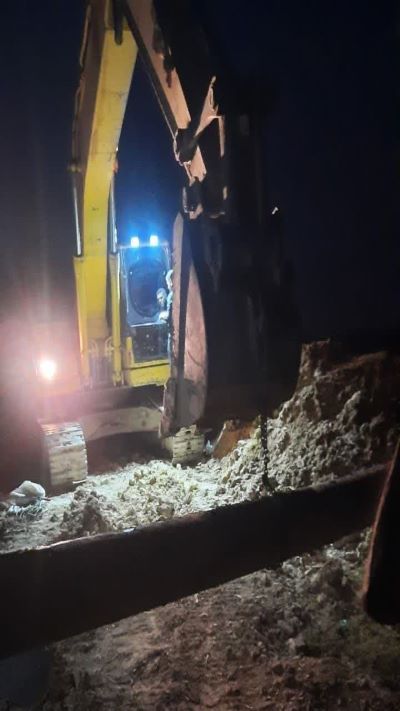 توسعه شبکه توزیع آب در روستای گبیر۲ اهواز