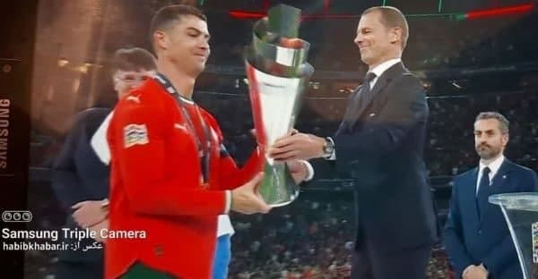  جام قهرمانی لیگ ملت‌های اروپا در دستان رونالدو