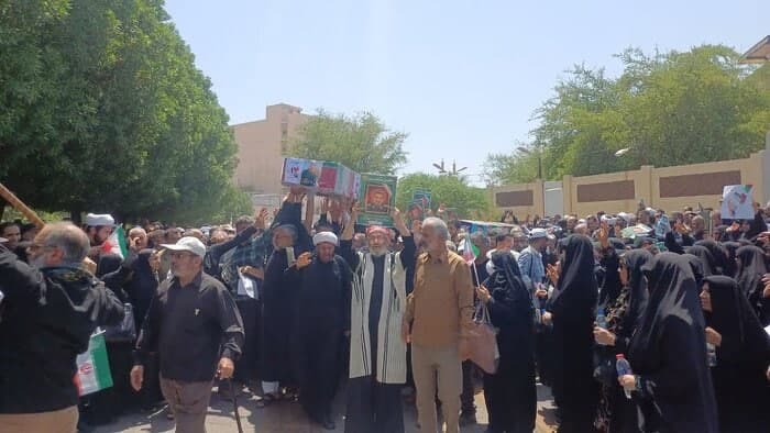 تشییع پیکر سردار شهید محرابی و شماری از شهیدان تجاوز رژیم صهیونیستی در اهواز تشییع پیکر سردار شهید محرابی و شماری از شهیدان تجاوز رژیم صهیونیستی در اهواز